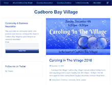Tablet Screenshot of cadborobayvillage.com